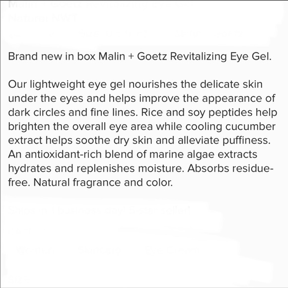 Malin + Goetz Revitalizing Eye Gel - Picture 15 of 15
